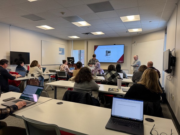 Faculty and staff work with AI in the LEDS classroom