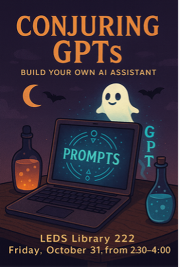 Event poster for the Conjuring GPTs event.