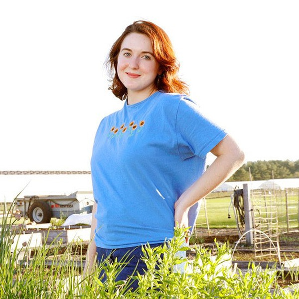 Kathryn Brodie '22 at Pitney Meadows Community Farm