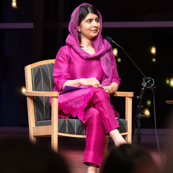 Photo of education activist and Nobel laureate Malala Yousafzai.