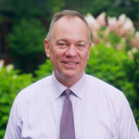 President Conner speaks to the Skidmore community in a video message.