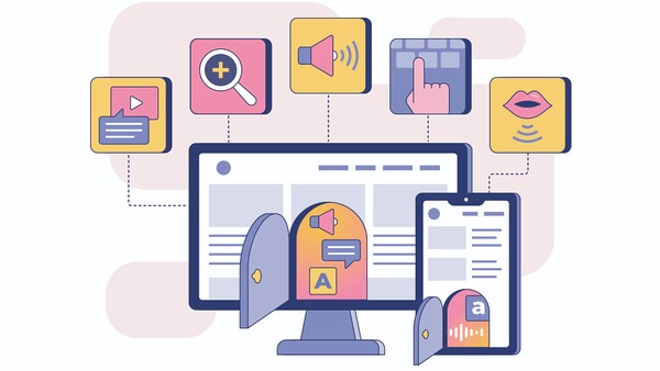 Accessibility icon collage